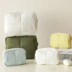 Polyester Puffer Cosmetic Storage Bag Waterproof Toiletry Organizer Bag Porta...
