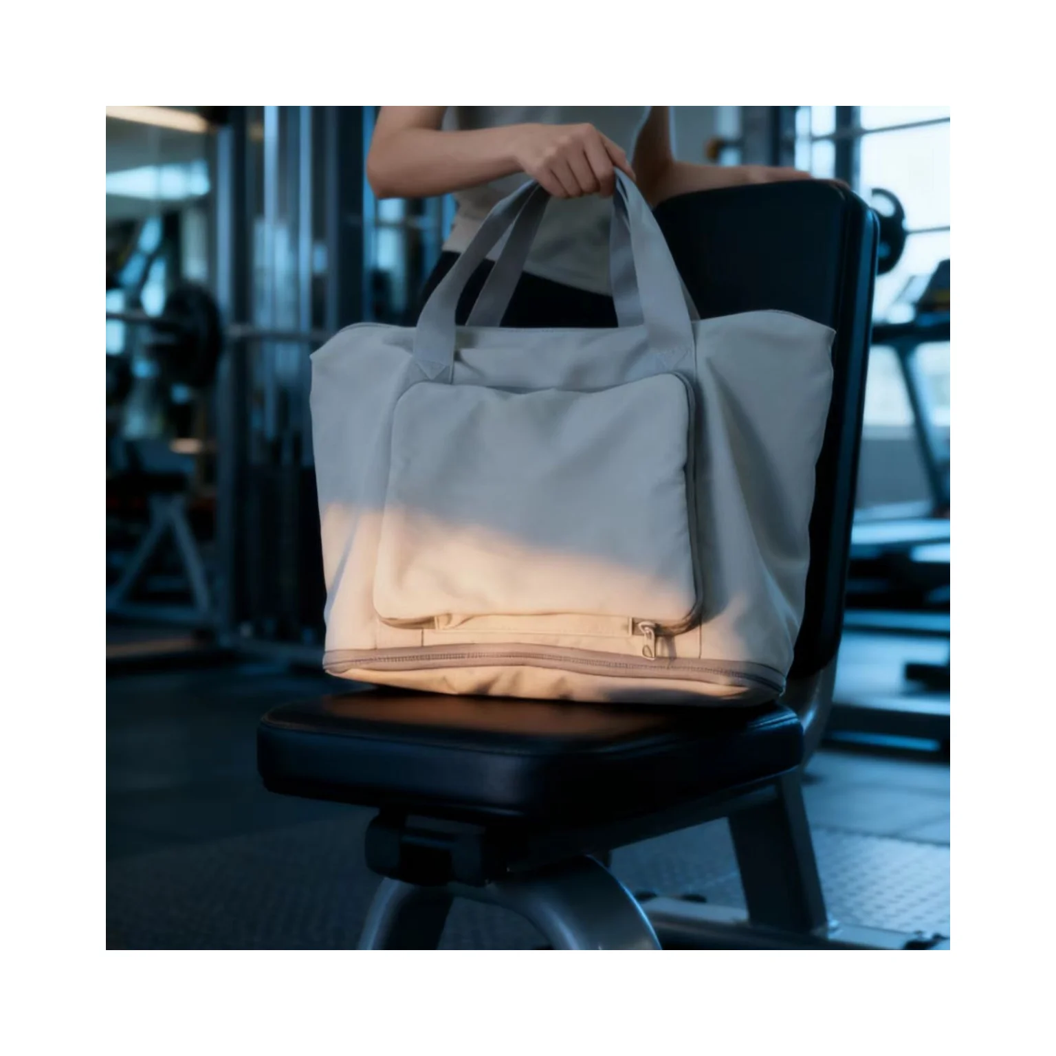 Hee417362162b4d128710302f04a3ba77t.webp Foldable Fitness Travel Bag Waterproof Casual Sports Tote Gym Travel Bag Soli... - Image 1